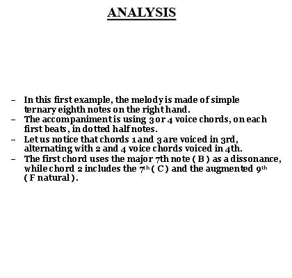 Melody over sustained chords