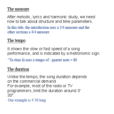 The harmonization 2 and the rhythm