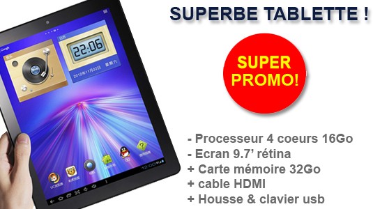 tablette tactile promos