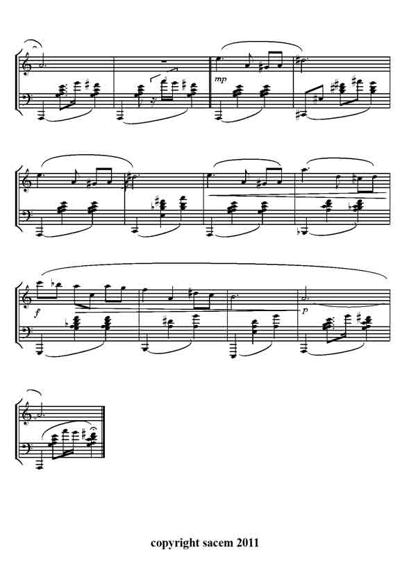 thème de musique de film pour piano facile