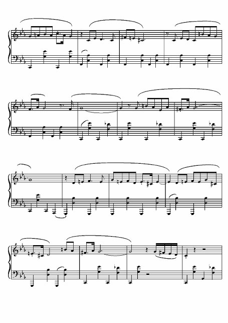 thème de musique de film pour piano facile