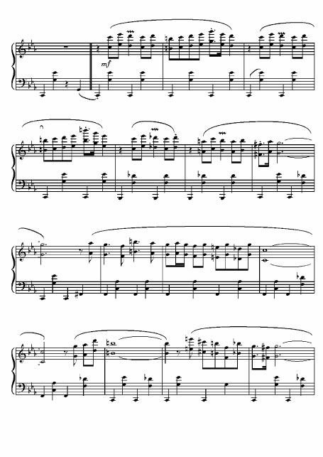 thème de musique de film pour piano facile