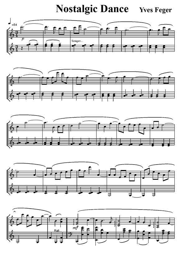 thème de musique de film pour piano facile