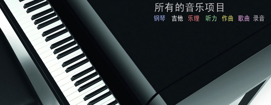学钢琴，吉他，理论，理论，和谐和组成
