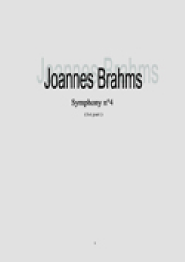 Brahms - Symphonie n°4