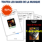 Toutes les bases de la musique ! Collection 10 Livres + 10 Dvd + 1 dvd piano jazz offert ! (METHODE EN FRANCAIS)