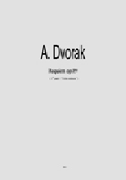 Dvorak - Requiem