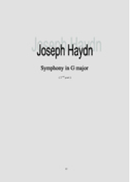 Haydn - Symphonie en sol majeur