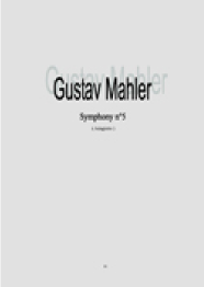 Mahler - Symphonie n° 5