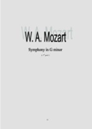 Mozart - Symphonie en sol mineur