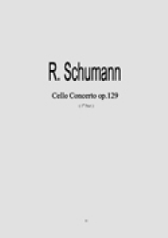 Schumann - Concerto violoncelle