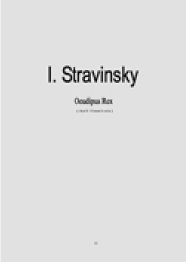 Stravinsky - Oeudipe roi