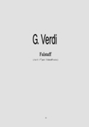Verdi - Falstaff
