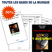 Toutes les bases de la musique ! Collection 10 Livres + 10 Dvd + 1 dvd piano jazz offert ! (METHODE EN FRANCAIS)