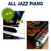All JAZZ PIANO ! 2 books + dvd + cd ! Method + pieces & improvisations