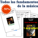 LOS FUNDAMENTOS DE LA MUSICA  ! Colección 10 Libros + 10 Dvd + 1 dvd piano jazz gratis ! (idioma: francés)