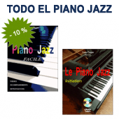 TODO EL PIANO JAZZ  !  2 libros + 1 dvd + 1cd ! Método DVD completo + piezas & improvisación 