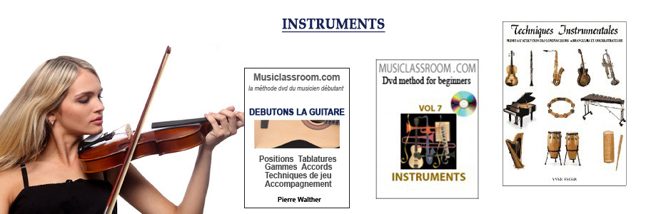 Instruments, Instrumentales techniques