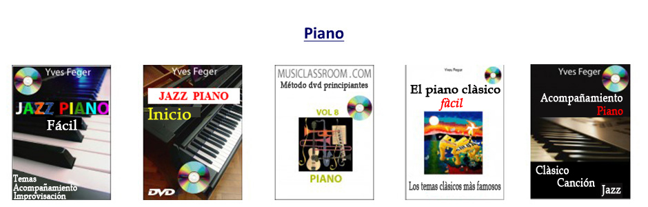 Métodos de piano, piano jazz, piano clàsico, acompañamiento piano